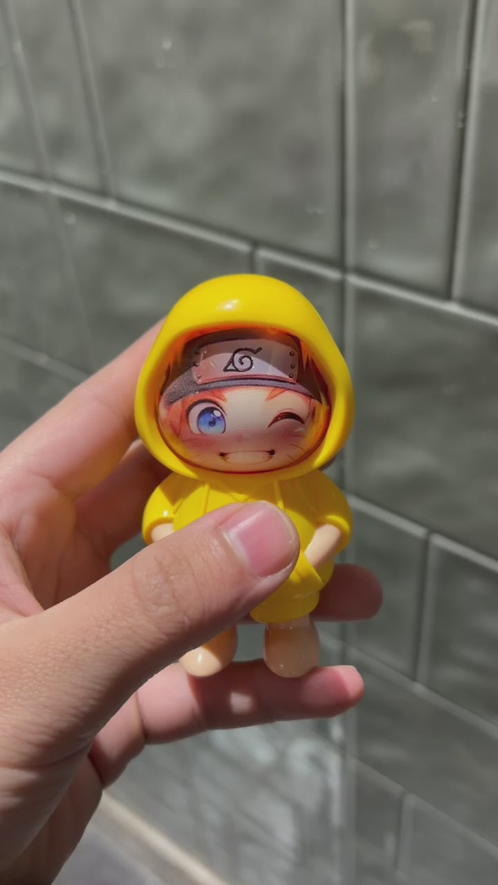 Naruto Uzumaki Multi-Face Turning Keychain – Anime Face Rotating Keychain