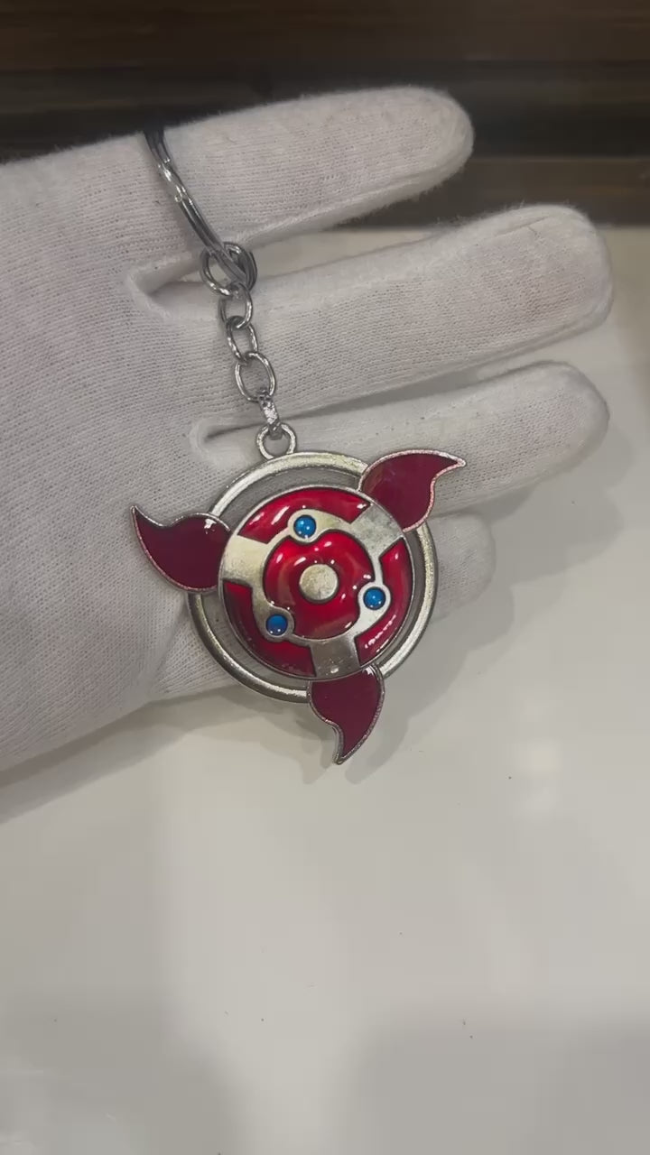 Madara Mangekyou Sharingan Spinner Keychain