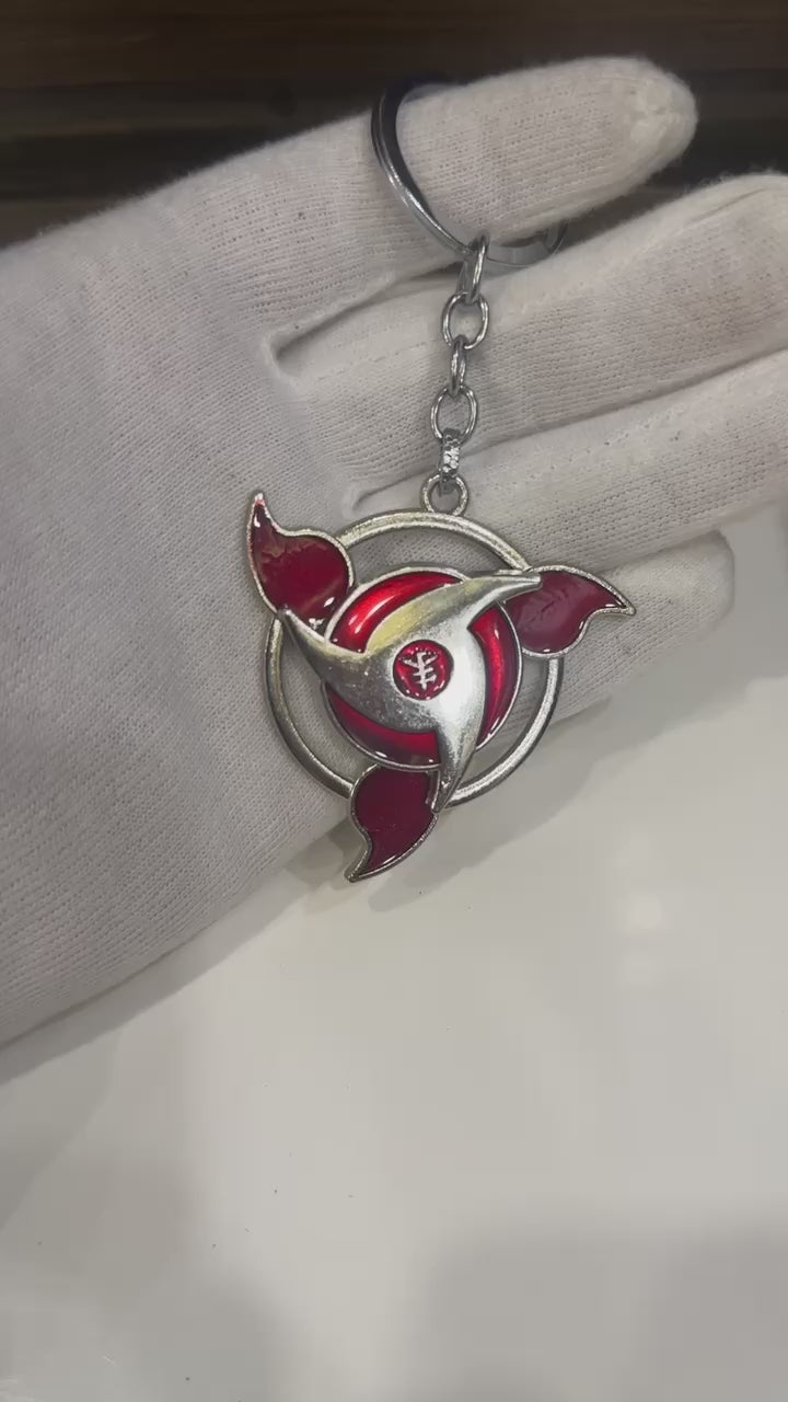 Itachi Mangekyō Sharingan Spinner Keychain