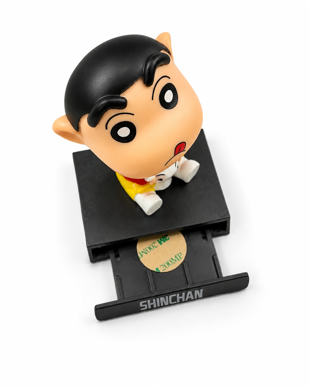 Shinchan Bobblehead Figurine with Shiro | Cute Anime Dashboard & Desk Decor | Premium Collectible