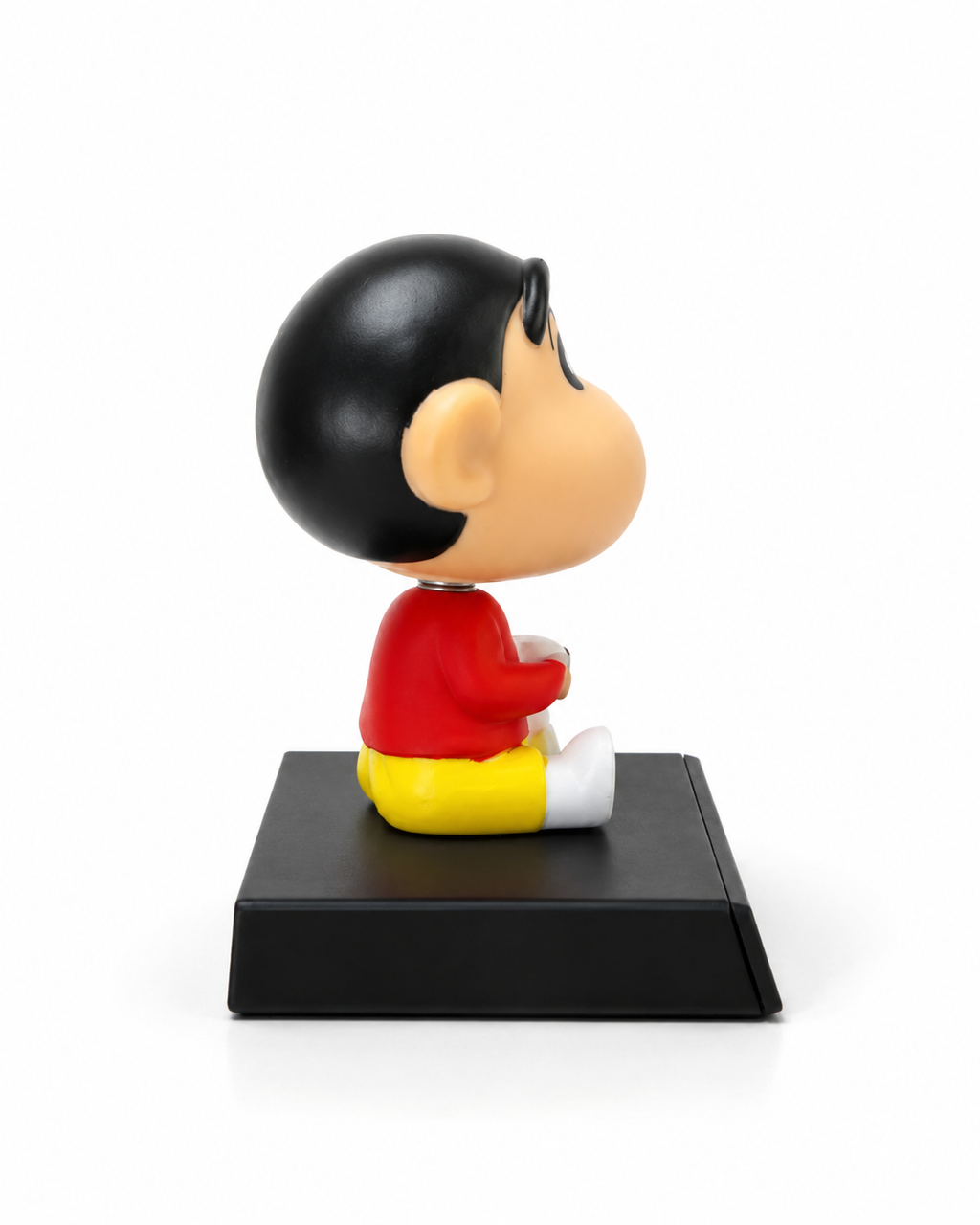 Shinchan Bobblehead Figurine with Shiro | Cute Anime Dashboard & Desk Decor | Premium Collectible