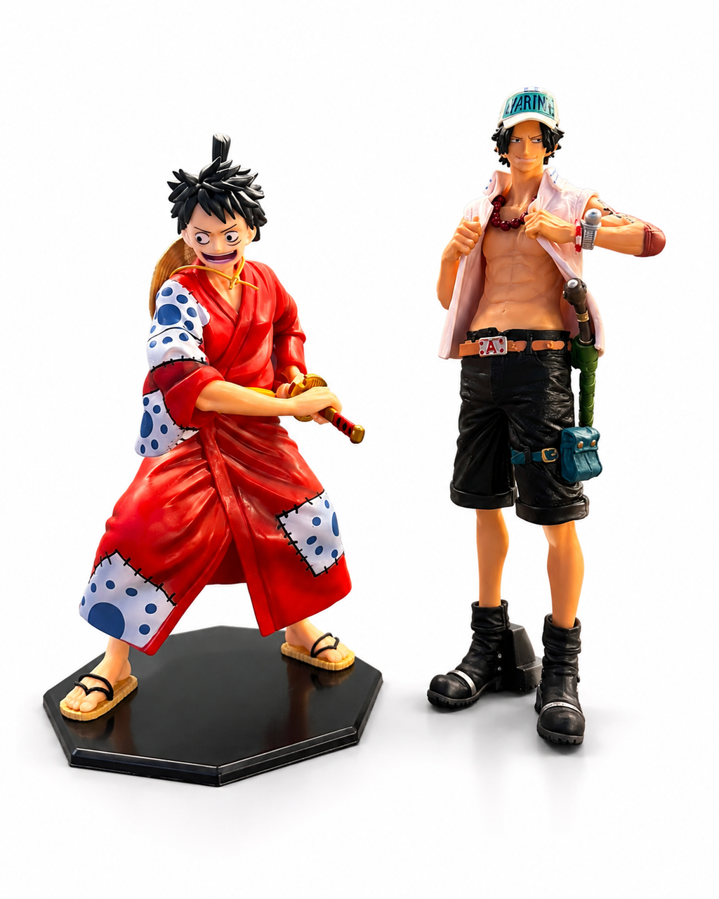 One Piece Brother's Legacy Figure Combo – Monkey D. Luffy (Wano) 25cm & Portgas D. Ace 26cm | Premium PVC Anime Collectible Set