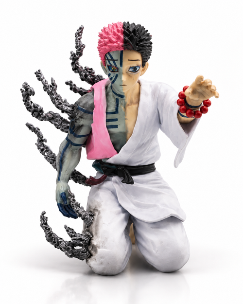 Akaza Figure Demon Slayer 13cm | Upper Moon Three Anime Figurine | Kimetsu no Yaiba Collectible Statue | Anichiba