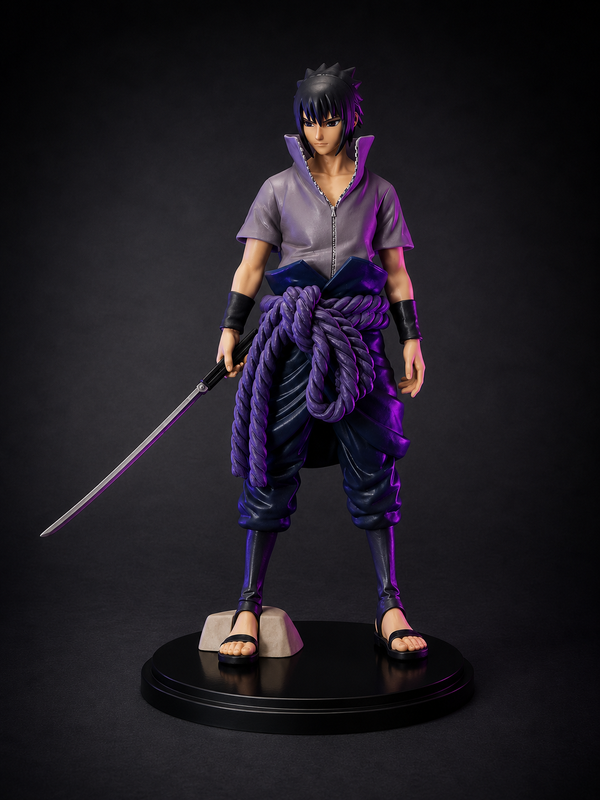 26 cm Sasuke Uchiha Naruto Shippuden anime figure with sword collectible statue Sasuke Uchiha