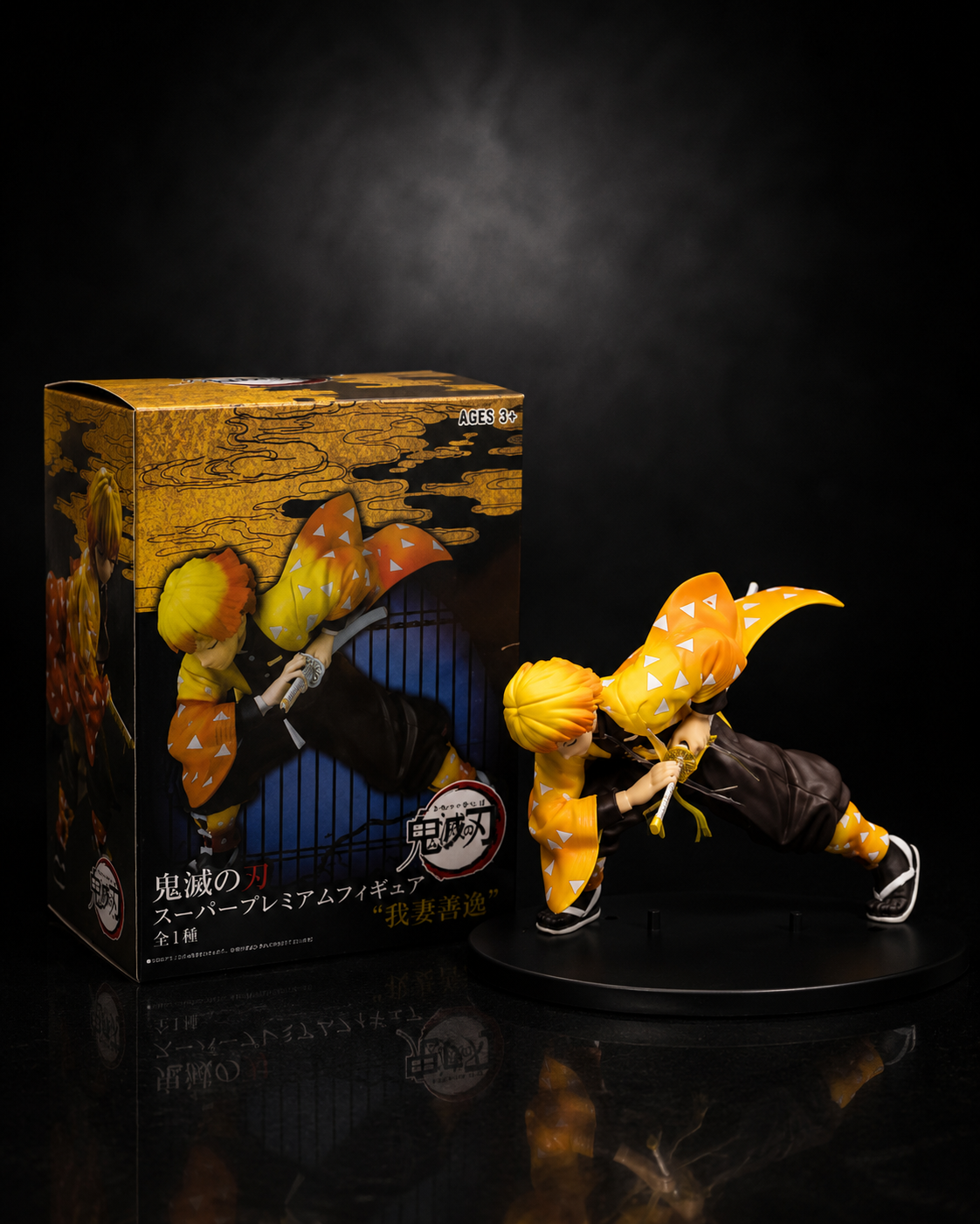Zenitsu Agatsuma Figure 16cm Demon Slayer Kimetsu no Yaiba Anime Collectible Statue with Box